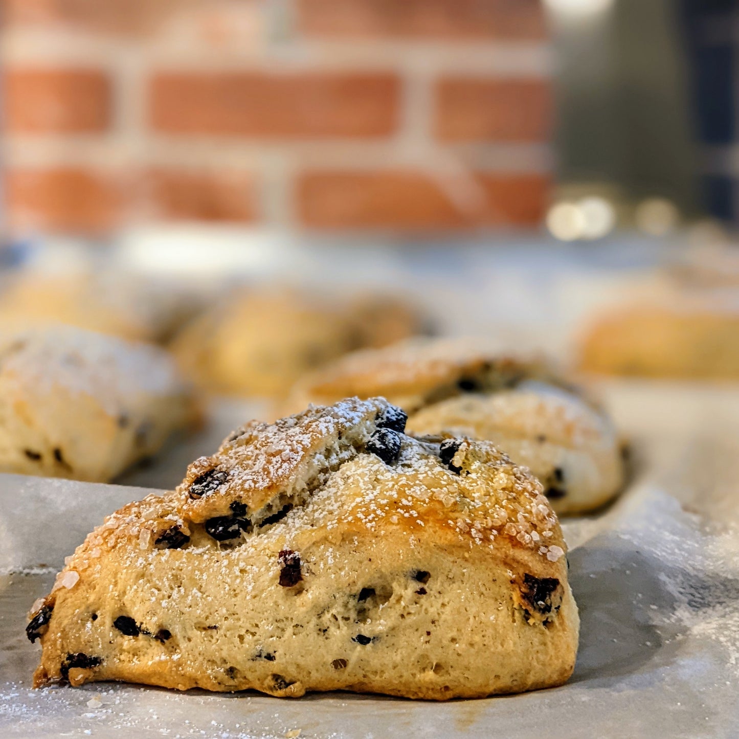 scones baked fresh