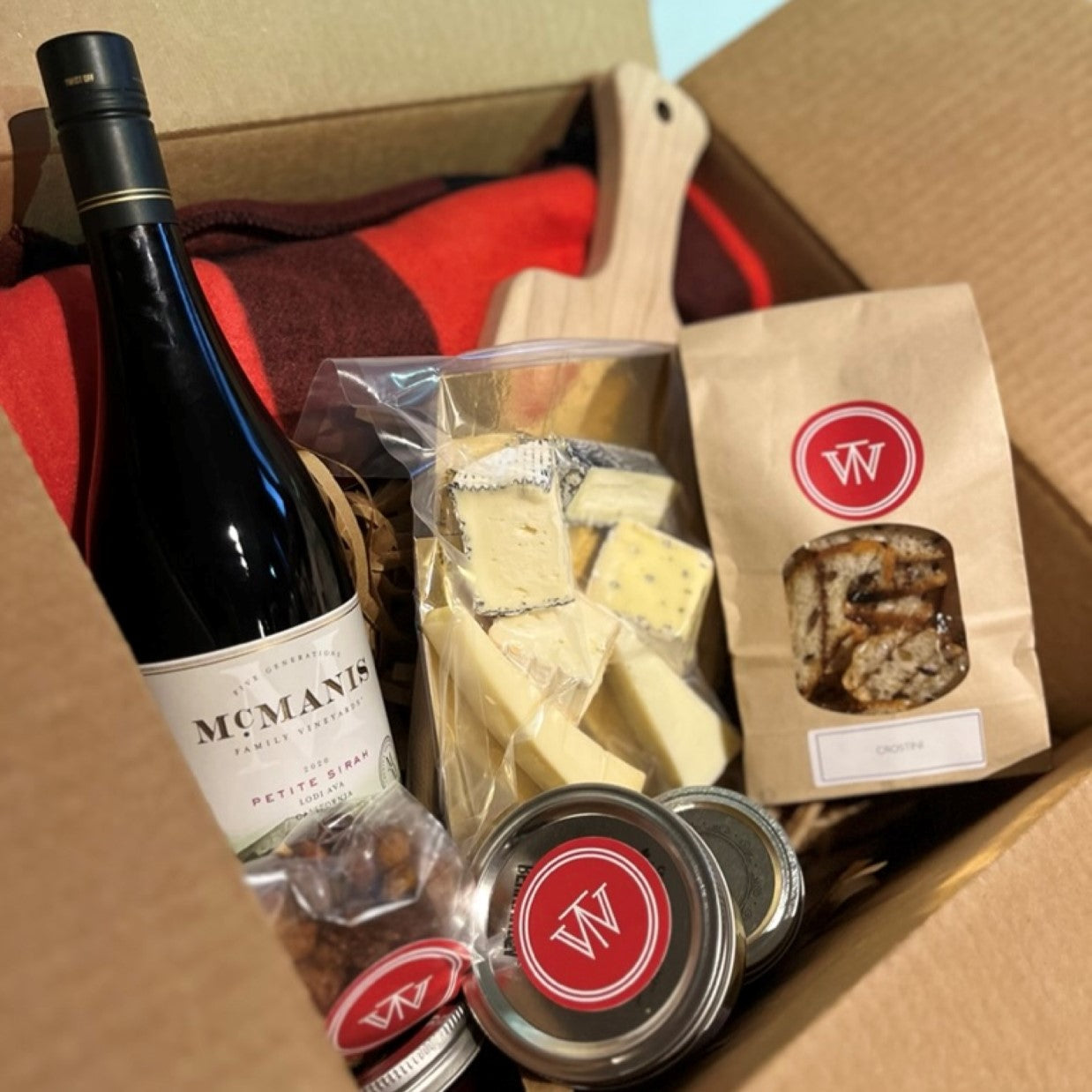 Cheese + Wine Gift Box